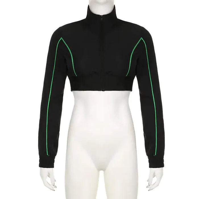 Cropped Zipper Jacket Rieworkes