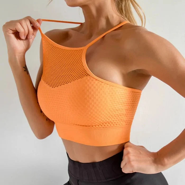 Cross Back Wirefree Removable Cups Sport Bra Rieworkes
