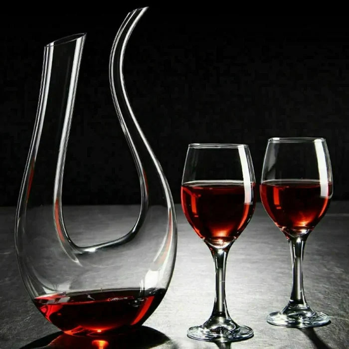 Crystal U-shaped 1500ml Wine Decanter Rieworkes