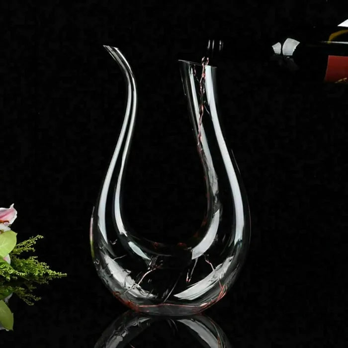 Crystal U-shaped 1500ml Wine Decanter Rieworkes