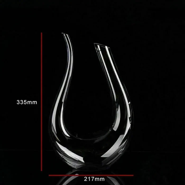 Crystal U-shaped 1500ml Wine Decanter Rieworkes