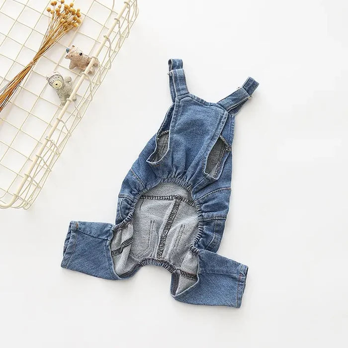 Denim Pet Dog Clothes Jumpsuits Rieworkes