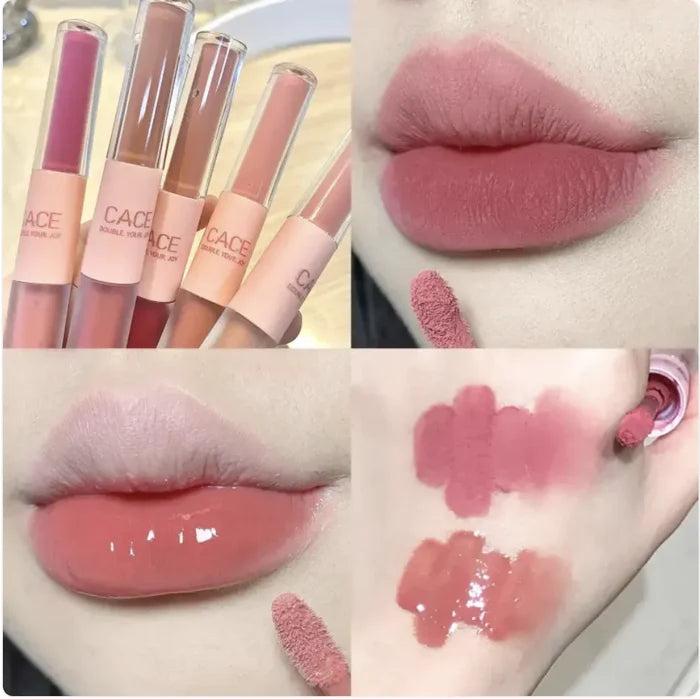 Dual-Ended Long-Lasting Moisturizing Lip Lacquer Rieworkes