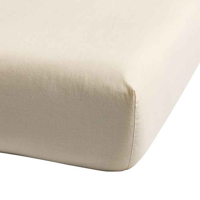 AMANDE|LIGHT BEIGE / FITTED SHEET / TWIN