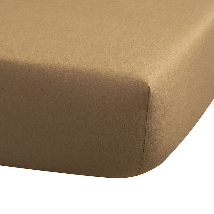 CANNELLE|BEIGE / FITTED SHEET / TWIN
