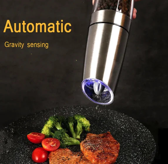 Electric Gravity Salt & Pepper Grinder Rieworkes