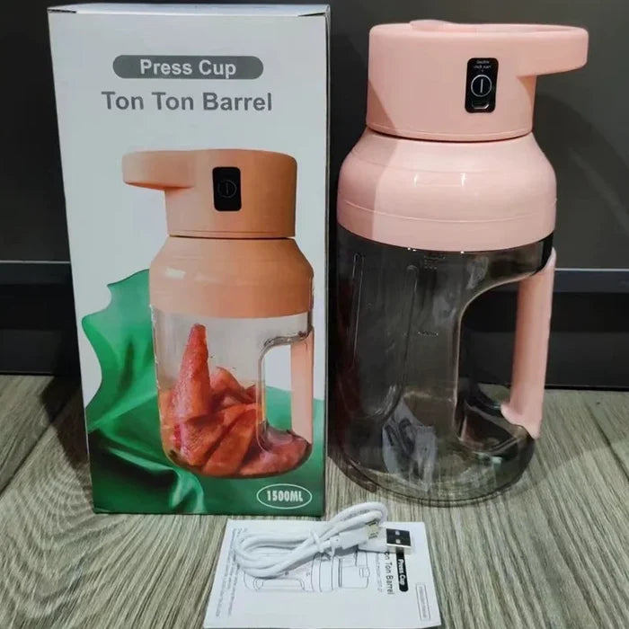 Electric Juicer Portable Large Capacity 1500ml Juice USB Rechargeable Rieworkes