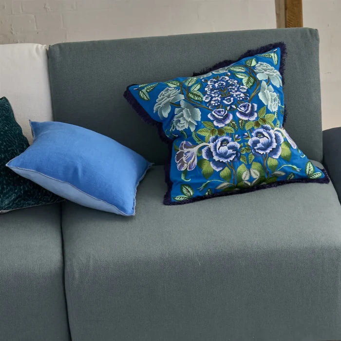 Eleonora Embroidered Cotton Decorative Cushion Collection-Gina's Home Linen Ltd