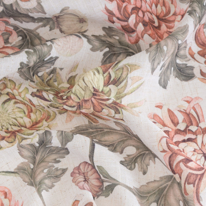 Fall Peony Shower Curtain-Gina's Home Linen Ltd
