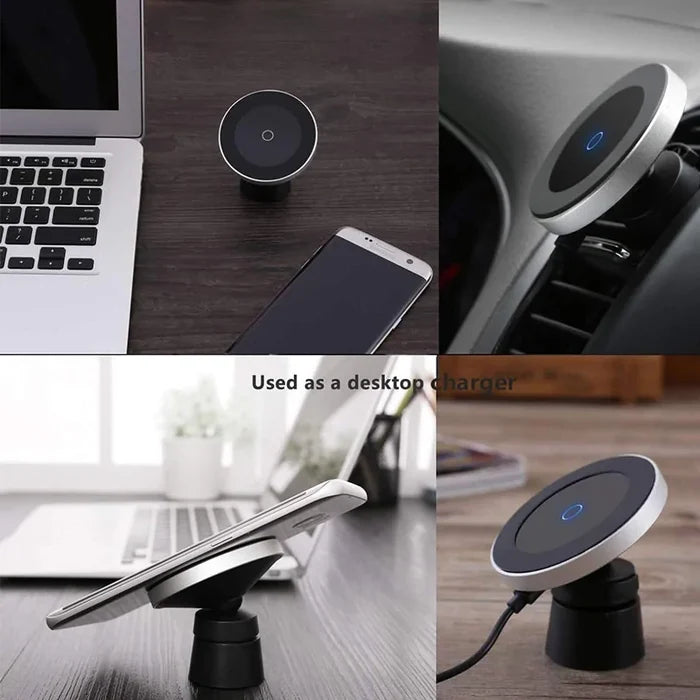 Fast Car Wireless Charger with Magnetic Phone Holder Rieworkes