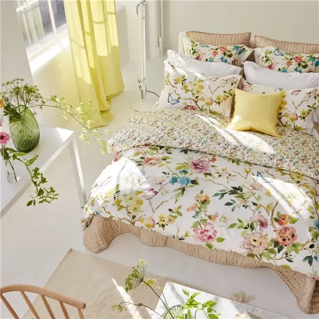 Fiore D'Aqua Peony Bedding Collection-Gina's Home Linen Ltd