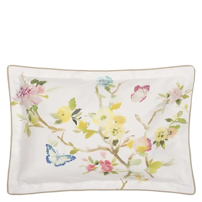 Fiore D'Aqua Peony Bedding Collection-Gina's Home Linen Ltd