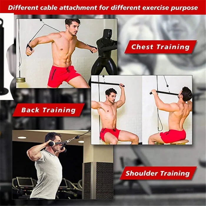 Fitness Diy Pulley Cable Gym Workout Equipment Rieworkes