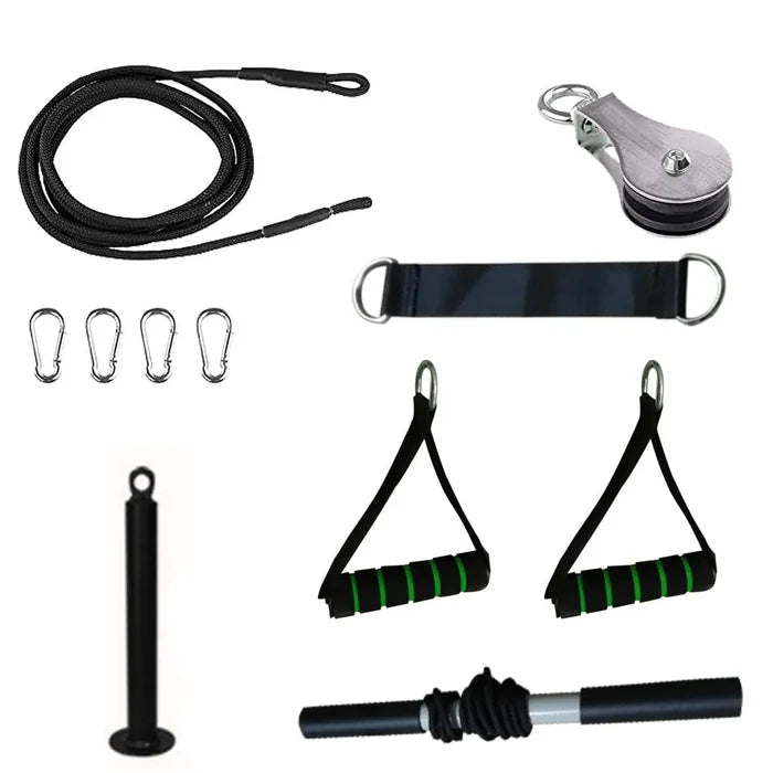 Fitness Diy Pulley Cable Gym Workout Equipment Rieworkes