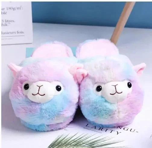 Fluffy Alpaca Slippers Rieworkes