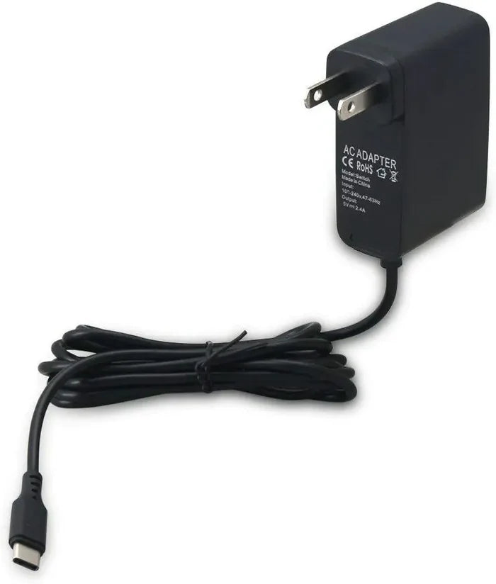 For Nintendo Switch AC Power Supply Adapter Home Wall Travel Charger Cable 2.4A Rieworkes