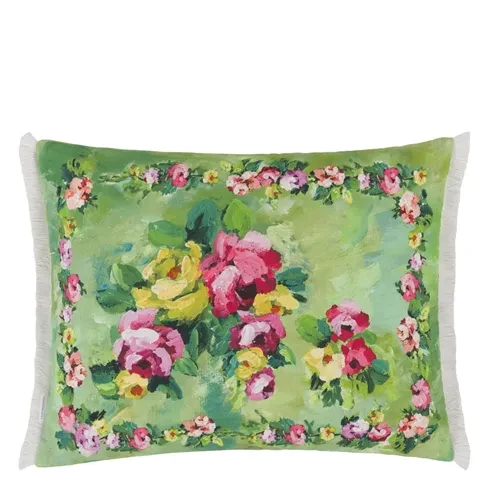 Ghirlanda Emerald Decorative Cushion-Gina's Home Linen Ltd