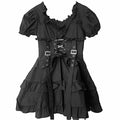 Gothic Women Black Dress Rieworkes