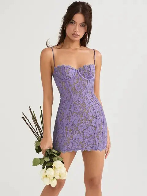 Mini Purple Dress / M