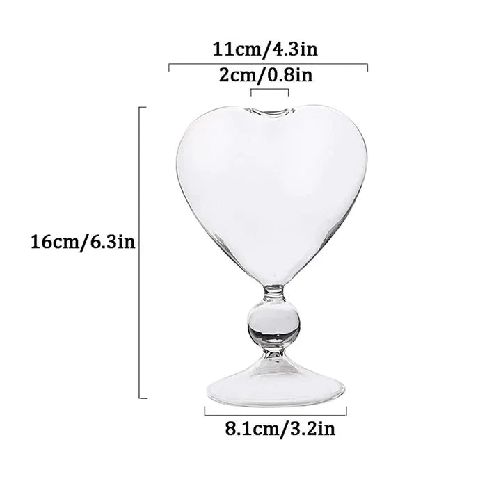 Heart-Shaped Cocktail Glasses Rieworkes