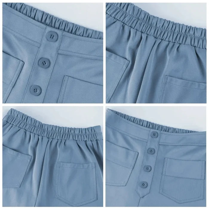 High- Waisted Casual Pants Rieworkes