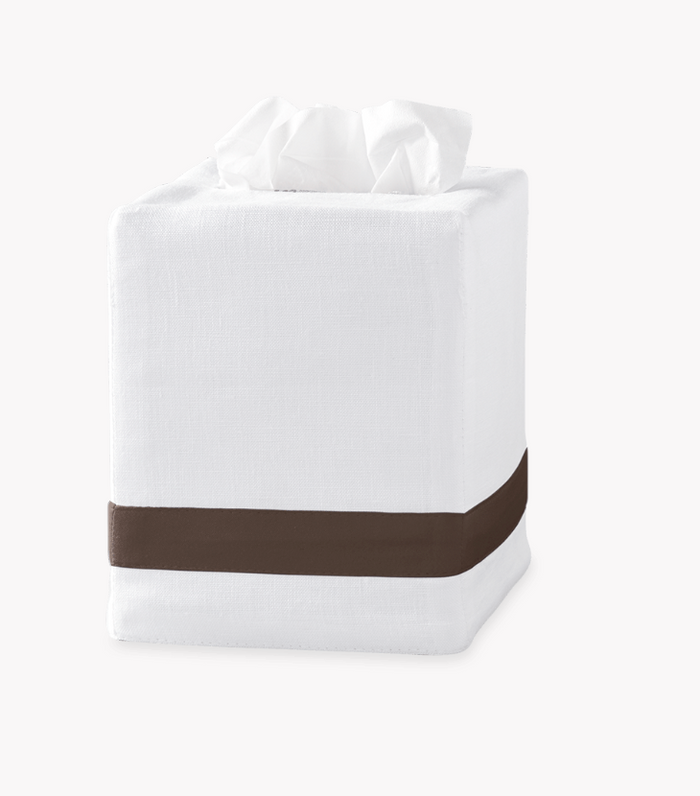 Hotel Striped Linen Tissue Box Cover
