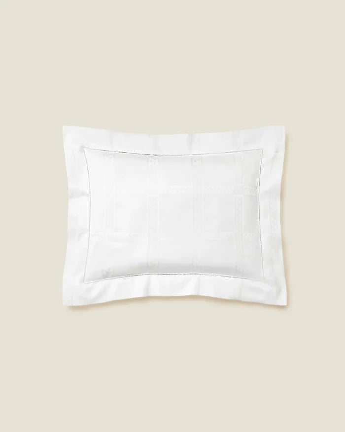 Impero Jacquard white boudoir sham