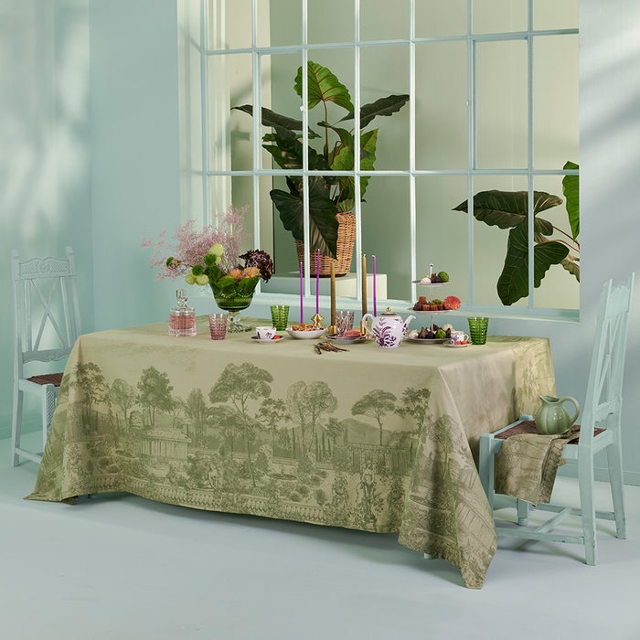 Jardin Spirituel Table Linens Collection (Green Sweet)-Gina's Home Linen Ltd