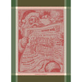 Journal Du Pere Noel Rouge Jacquard Kitchen Towel-Gina's Home Linen Ltd