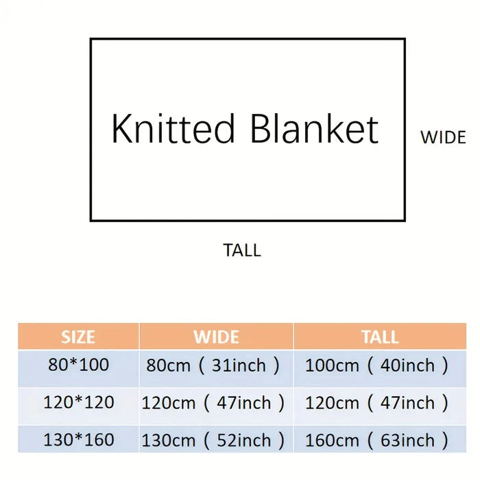 Knitted Throw Blanket Rieworkes