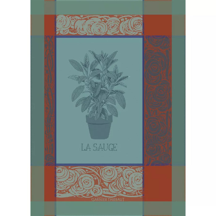 La Sauge Givre Kitchen Towel-Gina's Home Linen Ltd