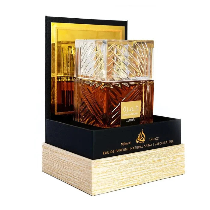 Lattafa Perfumes Khamrah for Unisex Eau de Parfum Spray, 3.4 Ounce Aromatic Spicy 3.4 Fl Oz (Pack of 1) Rieworkes