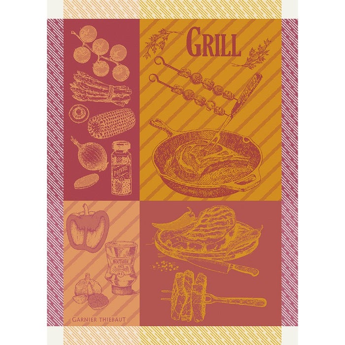 Le Grill Kitchen Towel-Gina's Home Linen Ltd