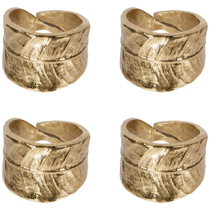 Leaf Napkin Rings Set-Gina's Home Linen Ltd