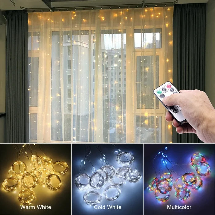 LED Curtain  String Light Rieworkes