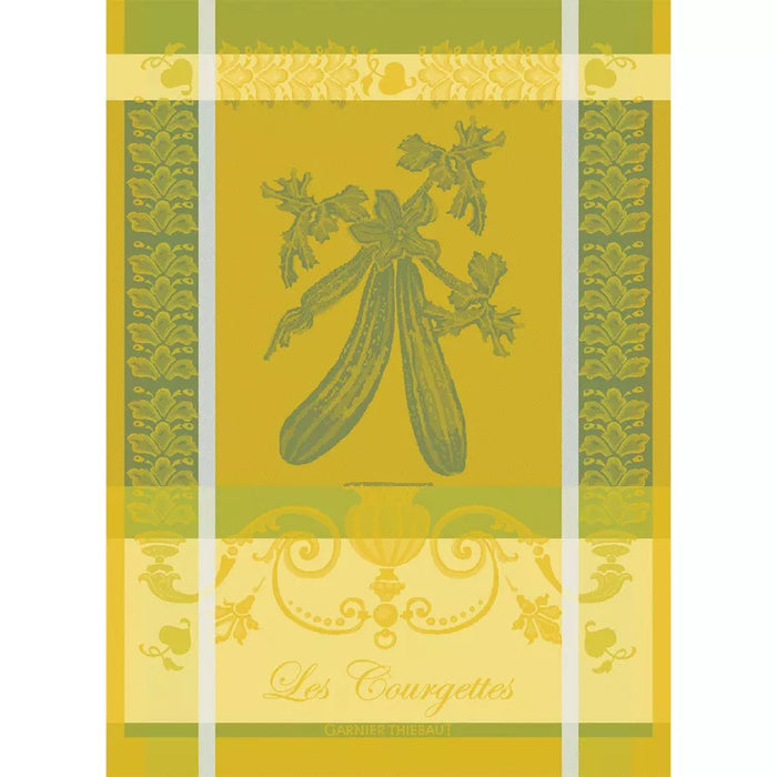 Les Courgettes Jonquill Kitchen Towel-Gina's Home Linen Ltd