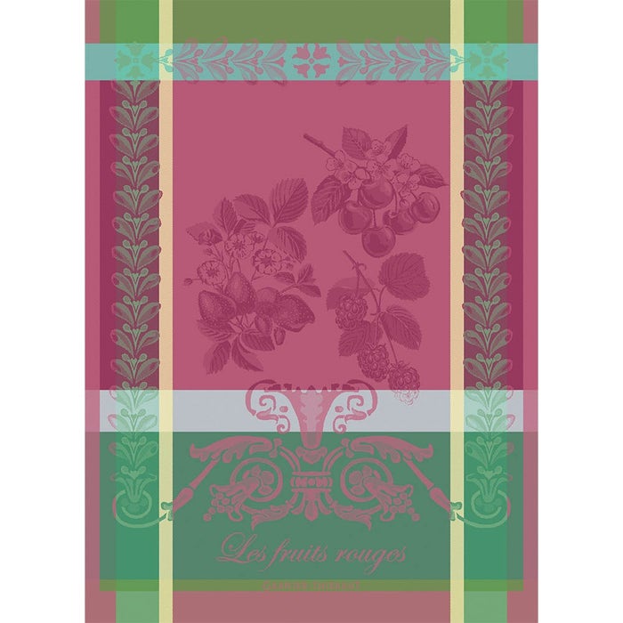 Les Fruits Rouges Kitchen Towel-Gina's Home Linen Ltd