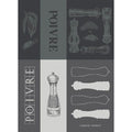 Les Poivrieres Charbon Kitchen Towel-Gina's Home Linen Ltd