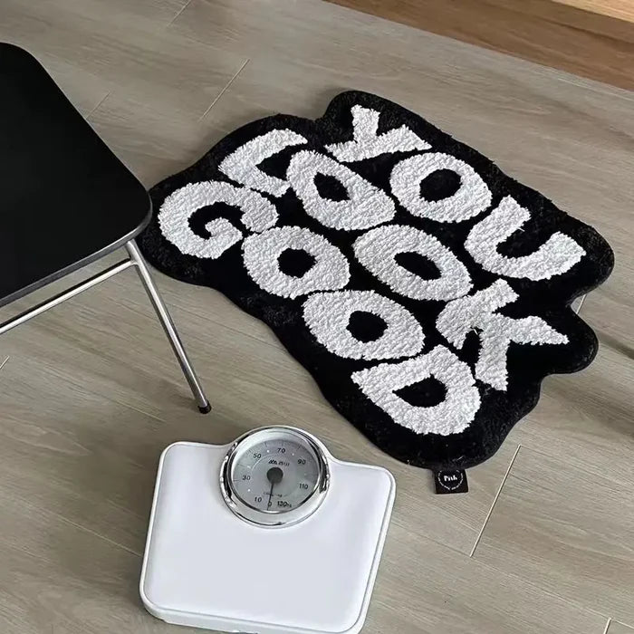 Letters Bedside Plushy Carpet Rieworkes
