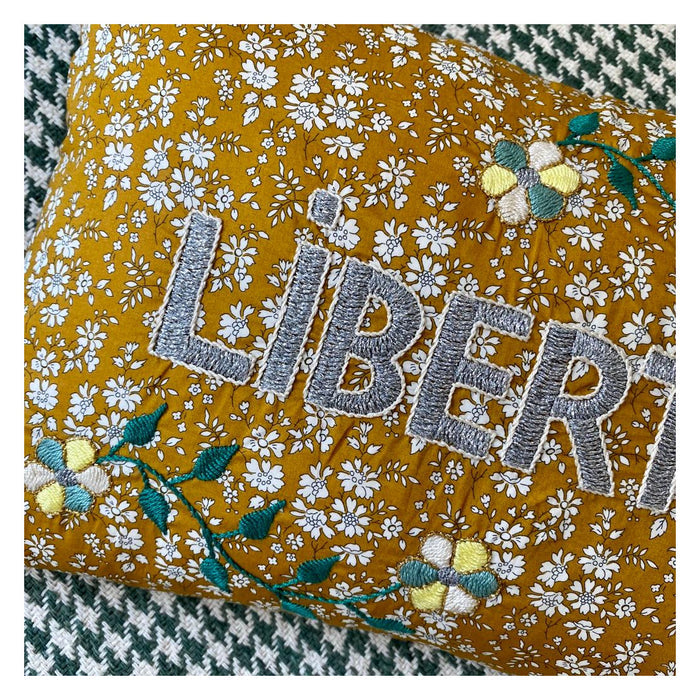 LIBERTE Embroidered Pillow