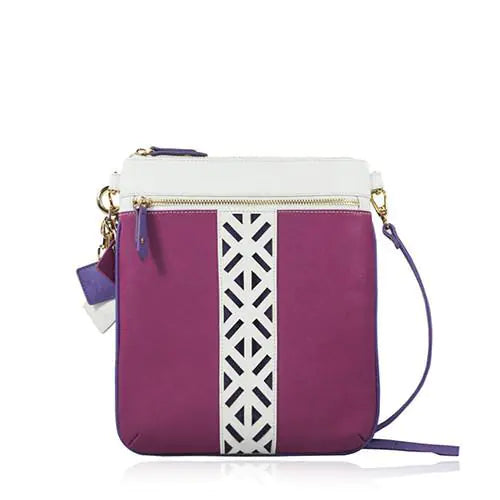 Lily Leather Crossbody- Sea Salt White/Watermelon Rieworkes
