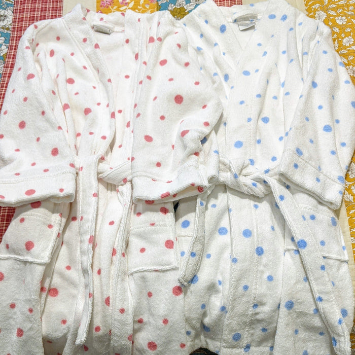 Limited Edition Printed Dots Robe-Gina's Home Linen Ltd