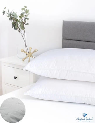 Lisburn 500 TC White Goose Down Pillow-Gina's Home Linen Ltd