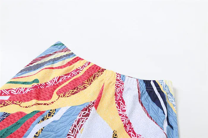 Long Sleeve Printed Mini Short Rieworkes