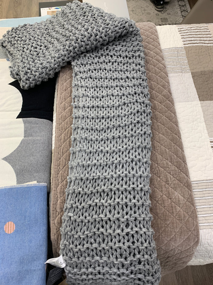 Lucy Hand Knit Throw-Gina's Home Linen Ltd