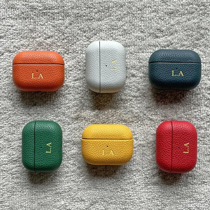 Luxury Lychee Skin Pattern Earphone Case Rieworkes
