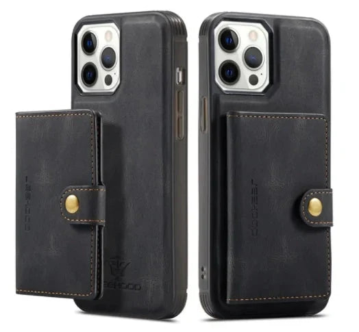 Luxury Magnetic Safe Leather Case For iPhone Rieworkes