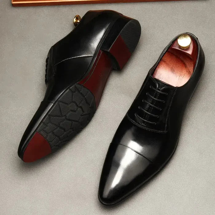 Luxury Red bottom Leather Oxford Shoes For Men Rieworkes