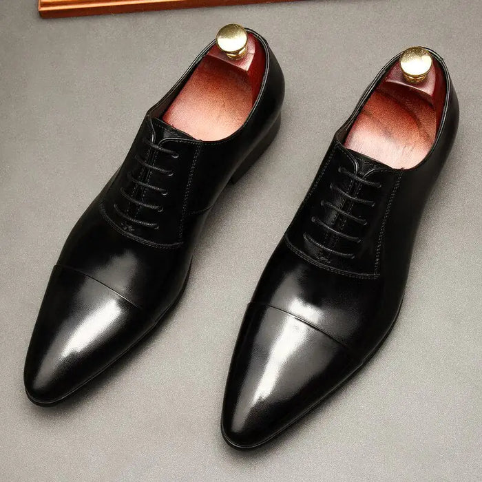 Luxury Red bottom Leather Oxford Shoes For Men Rieworkes