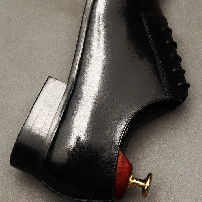Luxury Red bottom Leather Oxford Shoes For Men Rieworkes